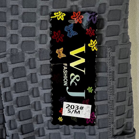 W and J Fashion Textured Leggings Womens Small/Medium Gray New - Picture 6 of 7